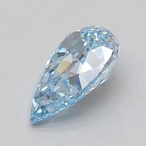 เพชรทรงลูกแพร์ สีน้ำเงินสดใส คุณภาพเยี่ยม ความสะอาดระดับ VVS เพาะเลี้ยงในห้องปฏิบัติการ แบบ CVD  รูปทรง EX-VG ขนาดผสม ได้รับการรับรองจาก IGI สำหรับทำเครื่องประดับ - Product Image 5