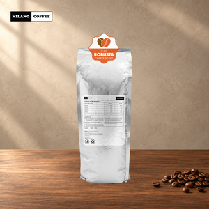 Granos de Café Robusta Puro Superior 1kg Milano Coffee Paquete de Granos Tostados Ligeros - Product Image 6