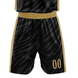 Wholesale Price Men's Basketball Uniform Sets Comfortable Reversible Shorts Jersey Breathable Plus Size OEM ODM Service - Product Image 4