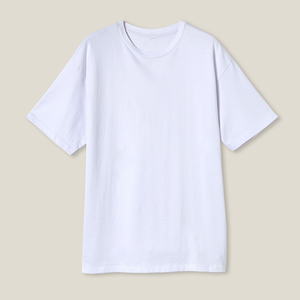 T-shirt unisexe ample et surdimensionné en coton épais, style décontracté urbain, doux pour l'été, tendance mode - Product Image 2