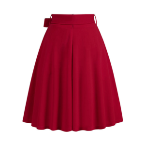 Jupe longue plissée taille haute en mousseline pour femme, légère et fluide, tendance - Product Image 2