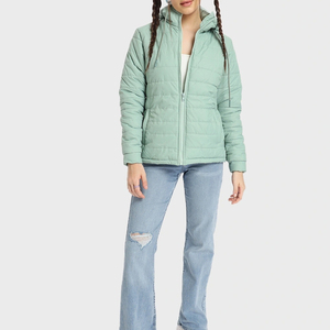 Factory Direct Sale Custom Fabric Men Puffer Jacket 2025 New Arrival Winter Warm Zipper Puffer Jackets For Women - Product Image 3