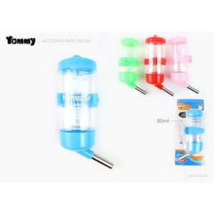 Botella de agua para hámster Yommy de 80 ml con boquilla metálica para jaula - Product Image 1