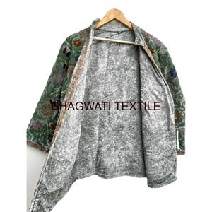 Suzani broderie hiver porter veste femmes manteau fête porter veste ethnique unisexe manteau, Suzani court matelassé belle veste - Product Image 3