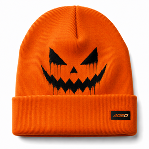 Halloween Party Beanie Hat Knitted Skull <b>Cap</b> Ghost Pumpkin Spider Web Pattern Warm <b>Winter</b> <b>Cap</b> Unisex Adult Custom Wholesale - Product Image 6