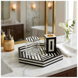 Royal Arabic Design Mother Pearl Inlay Grey Bakhoor Oud <b>Set</b> Ramadan Eid Weddings Home Decoration 2026 Eco-Friendly Medkhan - Product Image 3