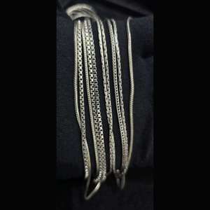 Collares finos brillantes de cadena de plata de ley 925 atemporales y elegantes - Product Image 3