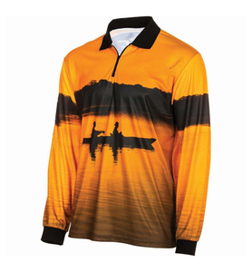 Camiseta Polo de Pesca Estampada para Hombre, Talla Grande, UPF 50, Secado Rápido, Transpirable, Manga Larga, Sublimación, Ropa Deportiva para Exteriores, Venta al Por Mayor 2026 - Product Image 4