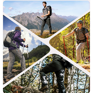 Pantalon de randonnée fabriqué en usine, durable, tissu à séchage rapide, avec poches sécurisées pour l'alpinisme et le camping - Product Image 6