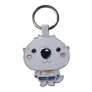 Porte-clés en alliage de zinc durable, logo gravé sur mesure, porte-clés promotionnel, cadeau publicitaire, souvenir, couleur personnalisée - Product Image 1