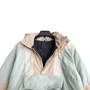 Ensemble coupe-vent élégant color block, style streetwear, comprenant des vestes anorak à capuche, vêtements de sport, survêtements d'entraînement et vestes de gym, faible MOQ - Product Image 3