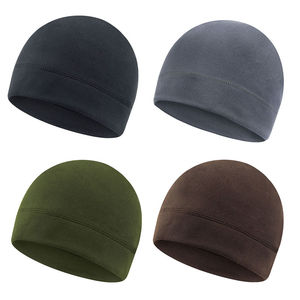 Unisex Solid Color <b>Beanie</b> <b>Hat</b> 100% Acrylic Hand Knitted Daily Outdoor Casual Winter Cap 56-58CM Head Circumference Embroidery - Product Image 4