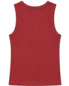 Camiseta sin mangas de algodón acanalado rojo personalizada para hombre, estilo casual, ajustada, para verano, gimnasio, chaleco elástico, camiseta interior, top personalizado. - Product Image 2