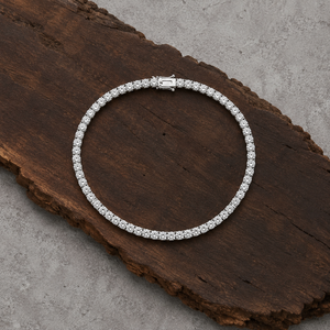 Bracelet tennis classique hip-hop en moissanite taillée pour femme, en argent sterling 925 plaqué or/argent, entièrement serti, bijoux de luxe en gros - Product Image 2