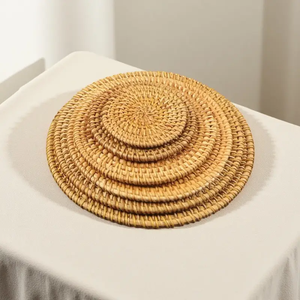 Round Rattan <b>Trivets</b> Pot Wholesale Manufacture Excellent Quality Rattan <b>trivet</b> Handmade At Affordable Price - Product Image 4