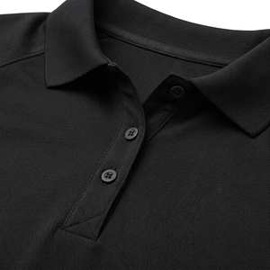 Women's Long Sleeve Solid Black for <b>Shirt</b> Casual Knitted Breathable Polyester/Cotton Canvas Full Sleeve Regular Length - Product Image 4