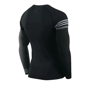 Chemises de sport pour hommes à manches raglan imprimées numériquement, coupe ajustée, respirantes, anti-bactériennes, avec logo personnalisé – Meilleures ventes - Product Image 4