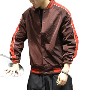 Unisex Custom <b>Baseball</b> <b>Bomber</b> <b>Jacket</b> with Ribbed Neckline Cuffs and Hem for Casual Fashion and Teamwear Suppliers - Product Image 4