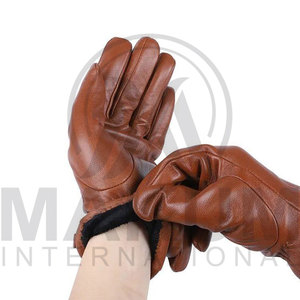 Premium Quality Breathable Material Leather Driving Gloves High Quality Custom Fashion Dressing Men's Leather Gloves - Product Image 2