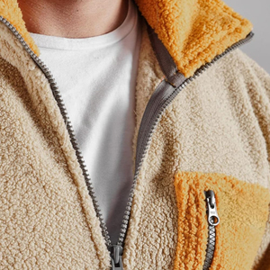 Cheapest Price Sherpa <b>Jackets</b> For Men Canvas <b>Lined</b> Hooded Windproof Stand Collar Autumn Men's Outdoor Wear Sherpa <b>Jackets</b> - Product Image 6