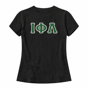 T-Shirt noir de la sororité Iota Phi Lambda, vêtements à lettres grecques, t-shirt décontracté à manches courtes pour femmes, cadeau - Product Image 3
