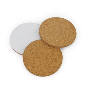 Posavasos Redondos Hechos a Mano de MDF para Sublimación con Base de Corcho, 10 cm de Diámetro, de REHMAN CRAFT - Product Image 5