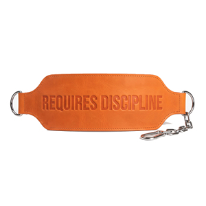 Cinturón de soporte lumbar de cuero con cadena para levantamiento de pesas, entrenamiento de fuerza, cinturón ajustable con doble anillo para hombres, unisex - Product Image 1