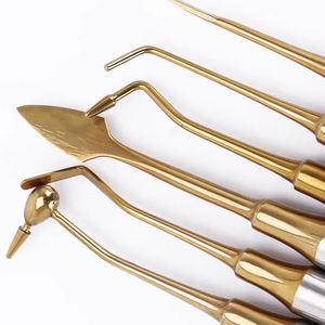 Instrumentos Quirúrgicos Dentales para Resina Compuesta, Kit Manual de Restauración con Mango de Acero, Certificado CE Clase I, Empuñadura Moleteada - Product Image 3