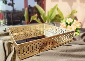 ถาดเคลือบทองสีเงินสุดหรู | ของขวัญหรูหราสำหรับงานแต่งงานและงานอีเวนต์ขายส่ง - Product Image 2