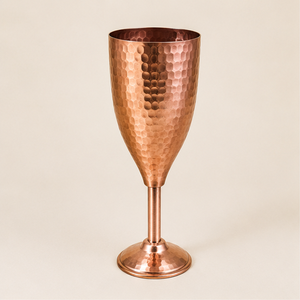Handcrafted Hammered Pure <b>Copper</b> Wine Goblets Luxury Unbreakable Metal Cocktail Chalice For Bar And Wedding Party Decoration - Product Image 6