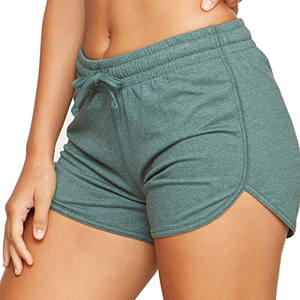 Pantalones Cortos de Felpa 100% Algodón LOGO, 330 g/m², Gruesos, para Invierno, Mujer, Lisos, Casuales, Diseño Clásico Básico, Ropa de Estar por Casa - Product Image 3