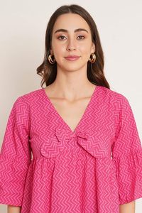 Camisa tipo túnica larga y elegante para mujer, informal, de corte relajado, con botones, para uso diario - Product Image 2