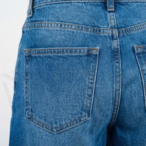 Shorts en jean cinq pièces style rétro pour femme – Collection Printemps-Été – Taille haute, coupe ample, amincissante, couleur personnalisable - Product Image 5
