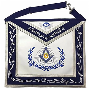 Delantales Masónicos Personalizados al por Mayor con Bordado Premium, Insignias de Logia Personalizadas y Correas Ajustables para la Cintura - Product Image 1