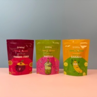 Op maat bedrukte geurbestendige ziplock stand-up pouch verpakking voor gevriesdroogd fruit en gedroogde groenten snacks, mylar zak met logo