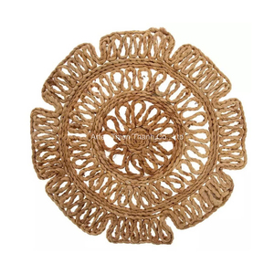 High Quality Seagrass Braided Placemat Handmade Woven Dining <b>Table</b> <b>Mat</b> for Kitchen Home Decor OEM Supplier Natural Color - Product Image 1