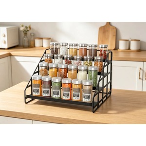 3 Tier Spice <b>Rack</b> <b>Kitchen</b> Organizer Perfect for Improves <b>Kitchen</b> Decoration And Gives A Neat Modern Look Wholesale From India - Product Image 1