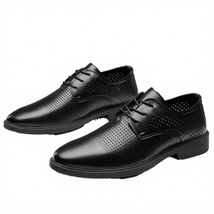 Zapatos de Hombre Casuales, Ligeros y Sencillos, de Piel, con Punta en Pico, para Verano, Impermeables, con Suela de Goma Antideslizante, Estilo Slip-On, NY - Product Image 1