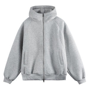 Wholesale Mens Full Zip <b>Hoodie</b> Cotton <b>Hoodie</b> <b>Lightweight</b> <b>Hoodie</b> for Daily Wear Bulk Supply Private Label USA - Product Image 3