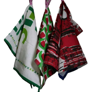 Essuie-tout en coton 100% biologique de haute qualité, logo imprimé personnalisé, écologique, séchage rapide, facile à manipuler, réutilisable pour la cuisine - Product Image 2