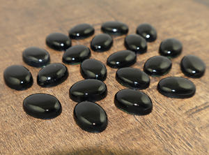 Piedra Preciosa de Ónix Negro Natural en Forma Ovalada de 13x18 mm, Piedra Suelta para Fabricación de Joyas, Venta al por Mayor - Product Image 5