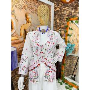 Mono de Fiesta de Diseñador con Blusa Shrara y Koti Elegante - para Ocasiones Festivas - Product Image 4