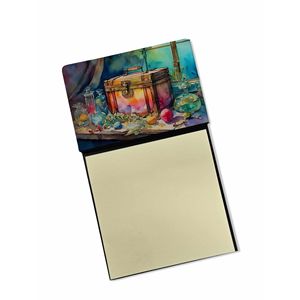 Treasure Chest Self-Sticky Note Pads Dispenser New Refillable Memo Card Holder and Note Holder Blank <b>Desk</b> <b>Accessories</b> - Product Image 1