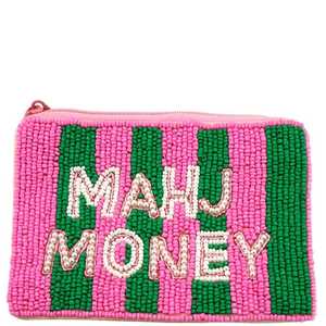 Wholesale Handmade <b>Beaded</b> Summer Flamingo Pouch Clutch Bag Zipper Closure Custom Summer Theme Evening Purse Large Capacity - Product Image 2