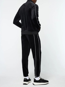 Ensemble de survêtement de luxe en velours pour homme – Tenue de jogging en velours premium avec fermeture éclair intégrale – Ensemble de sport en velours coupe ajustée pour homme - Product Image 2