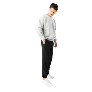Pantalon de jogging noir oversize pour homme en molleton doux, coupe décontractée, pour entraînement, gym, sport et tenue décontractée - Product Image 3