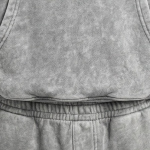 Sudaderas con Capucha Personalizadas para Hombre, Pantalones Deportivos Vintage Lavados al Ácido de Alta Calidad, Trajes Transpirables con Color Personalizado - Product Image 5