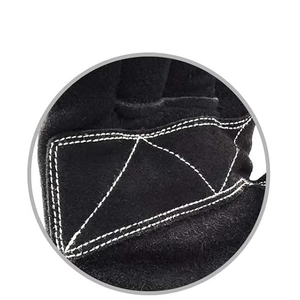 Gants de lutte contre les incendies en cuir pleine fleur renforcé, gants de pompier anti-coupure et anti-choc doublés Kevlar pour intervention en zone forestière - Product Image 2