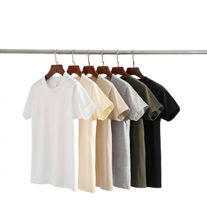 โรงงาน BD จีน รับผลิตเสื้อยืดสตรีทแวร์ทรงโอเวอร์ไซส์ คอกลม แขนสั้น ผ้าฝ้าย 100% หนัก 300 กรัม ปักโลโก้ตามแบบที่กำหนด - Product Image 1