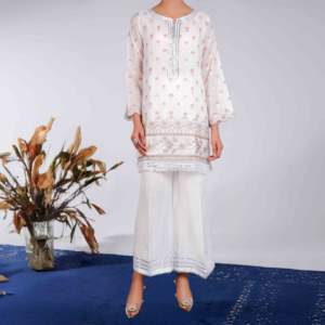 Ensemble 2 pièces de pantalon jacquard brodé pour femme Collection PS4905 - Product Image 4